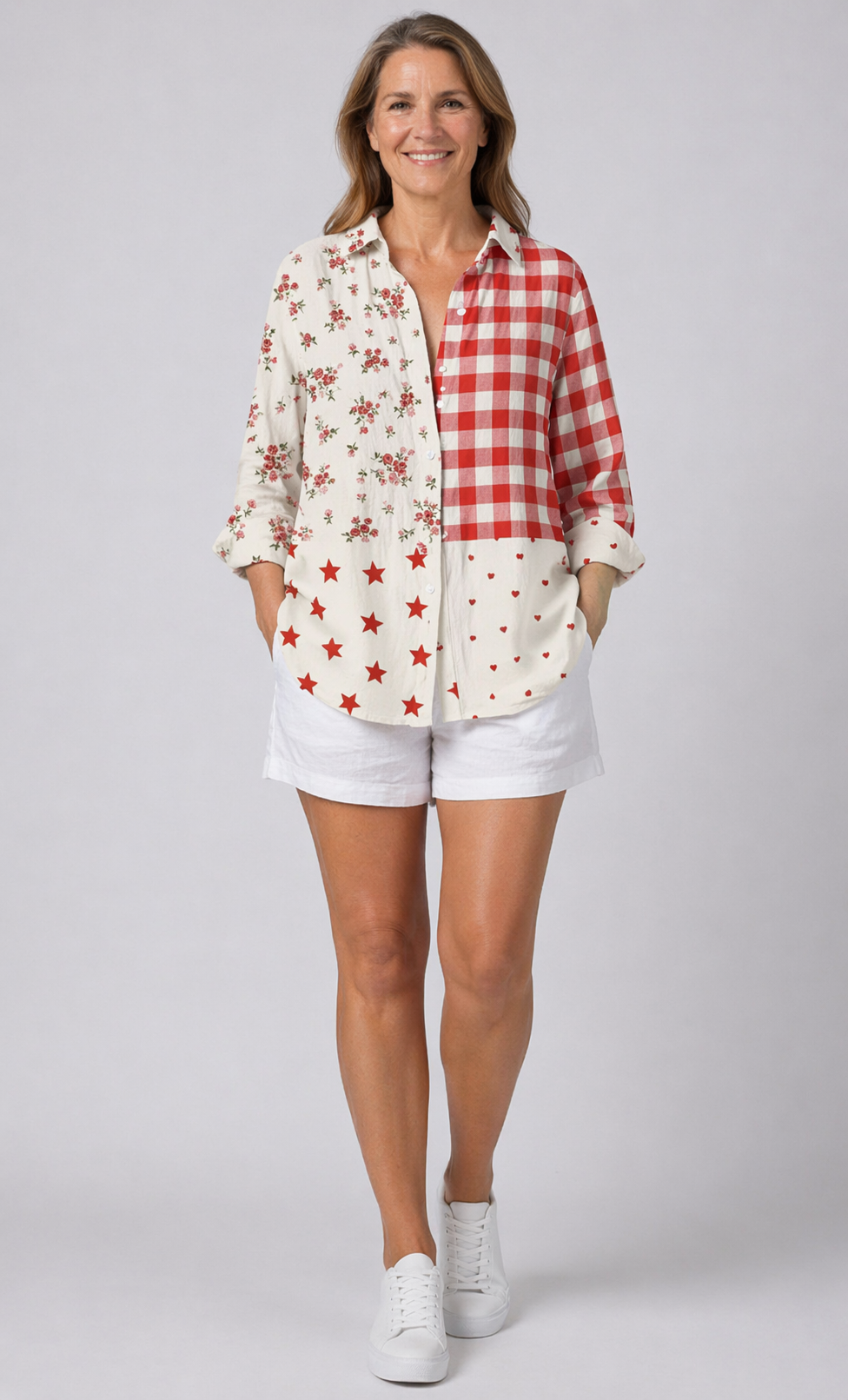 Faelynn™ | Country Patchwork Blouse
