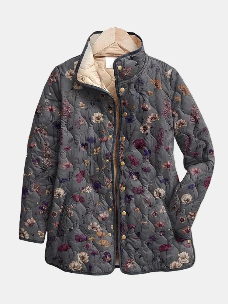 Georgia™ | Vintage Floral Print Quilted Jacket