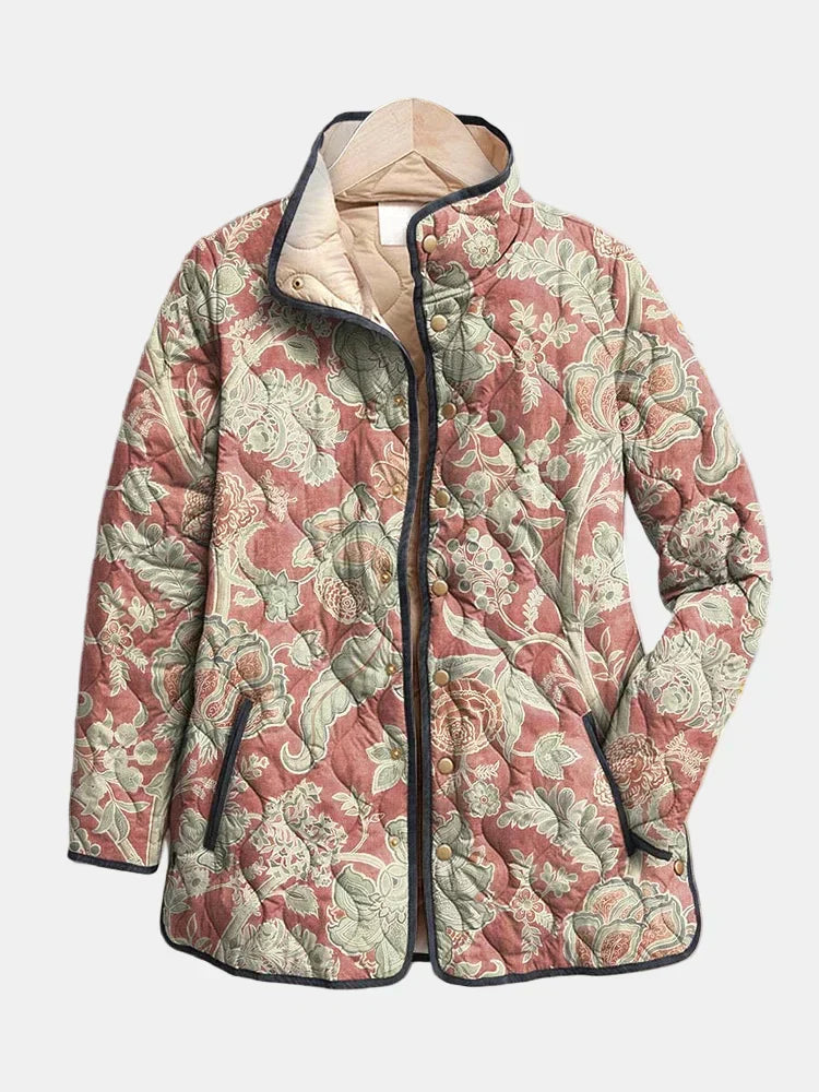 Eleanor™ | Vintage Floral Casual Quilted Jacket