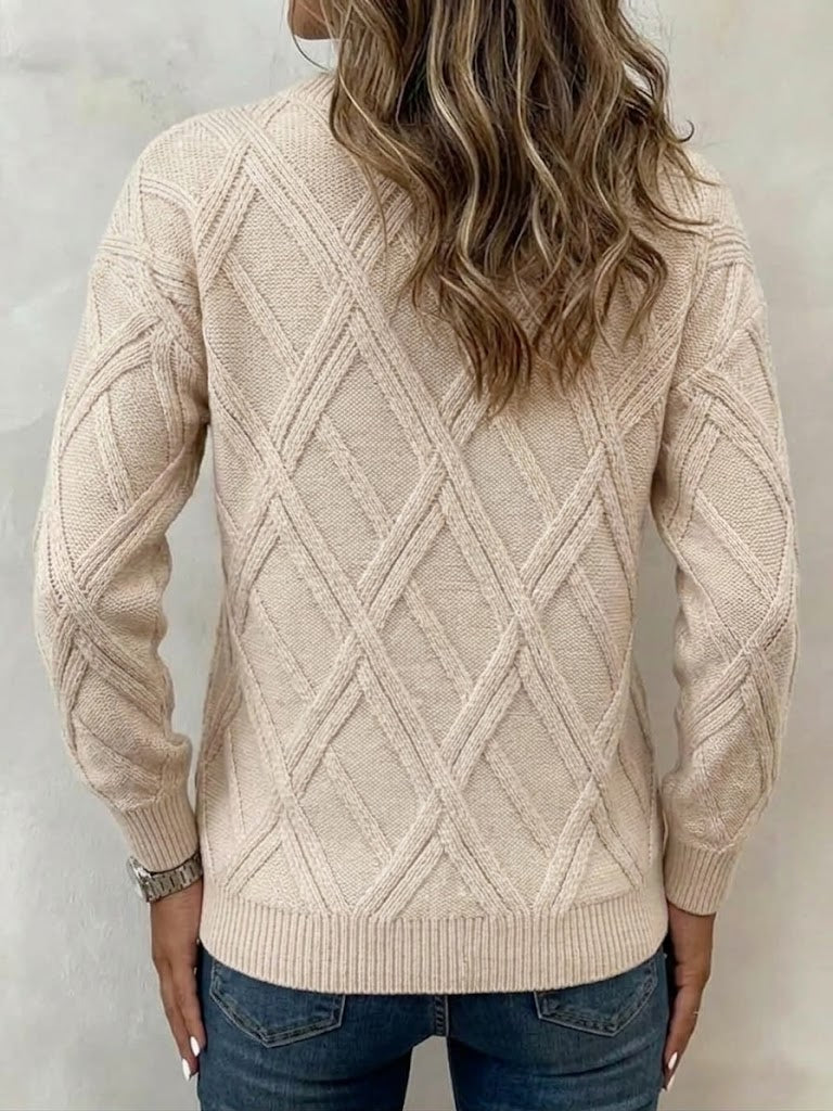 Evelisse™ | Classic Long Sleeve Knit Sweater