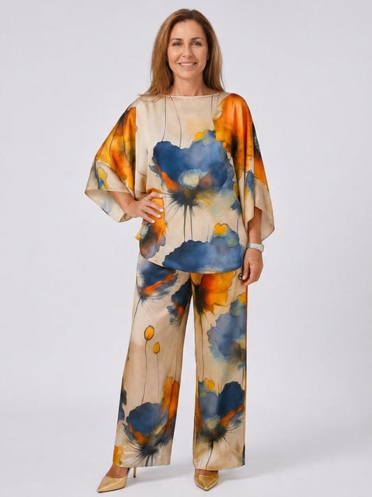 Maelora™ | Satin Two-Piece Women's Set