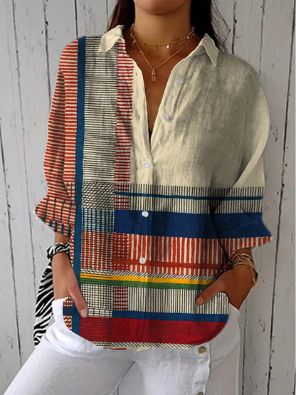 Quendra™ | Artistic Pattern Blouse