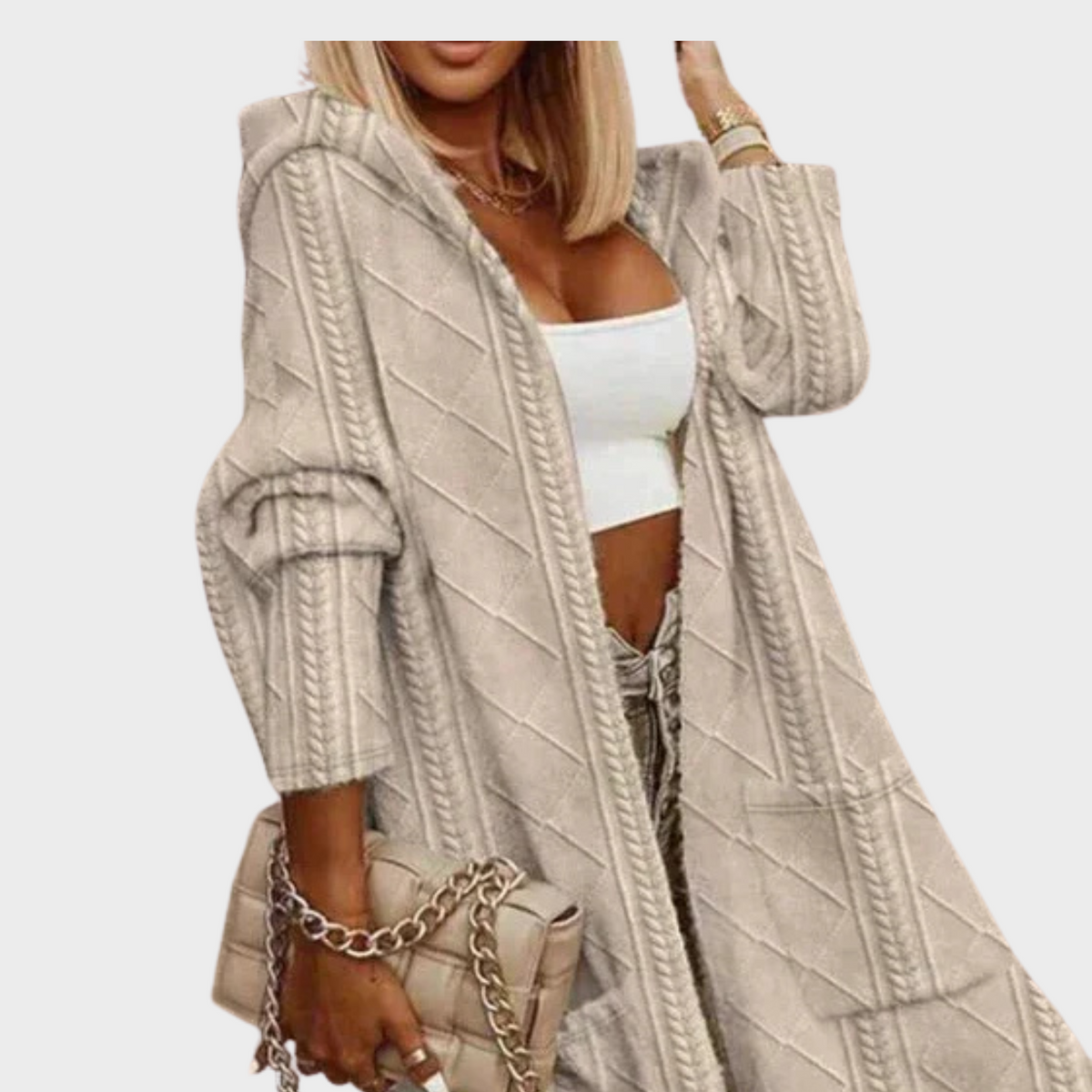 Johani | Extended Length Hooded Cardigan