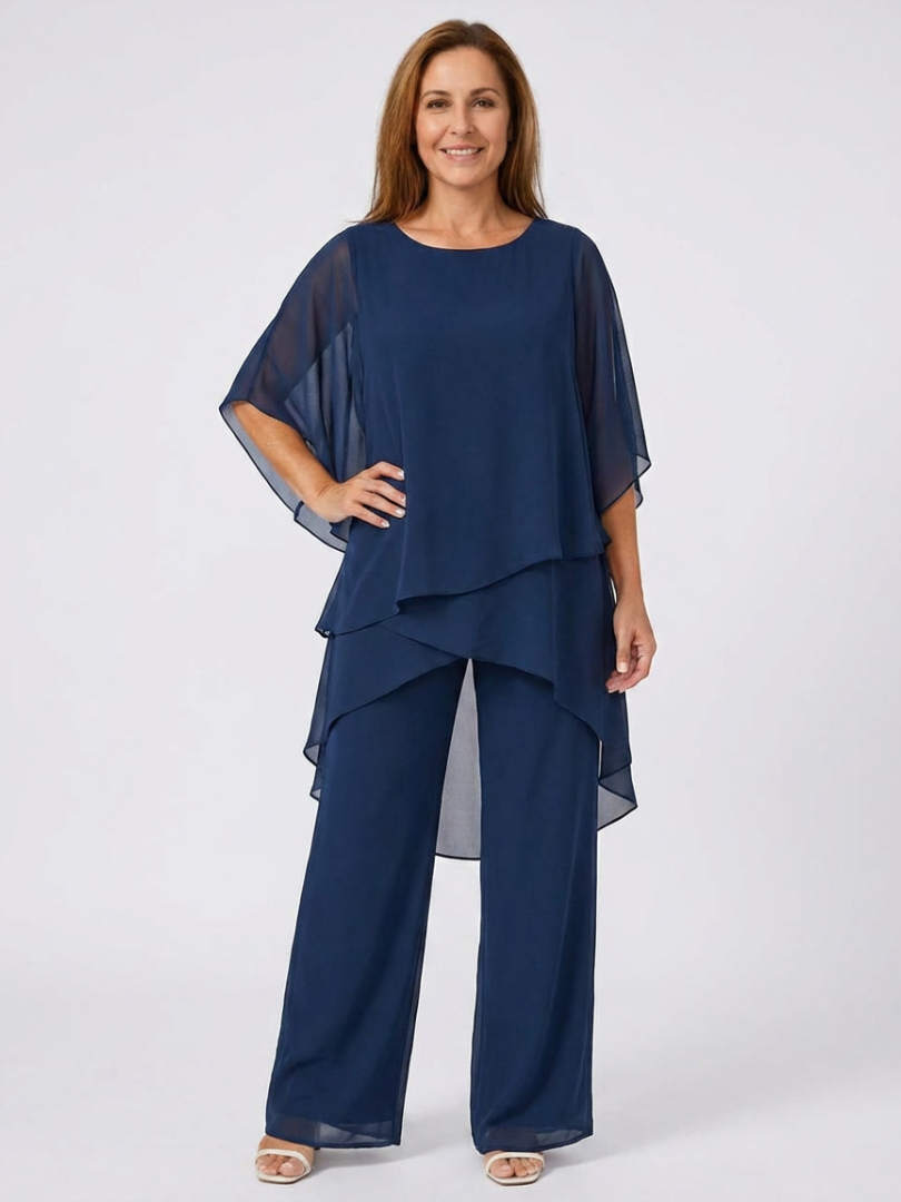 Jorellea™ | Draped Palazzo 2-piece Set