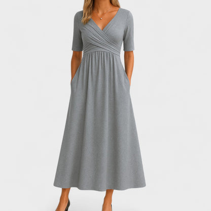 Diane™ | Elegant Midi Dress with Pockets