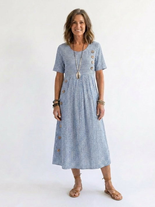 Wanda™ Striped Midi Dress