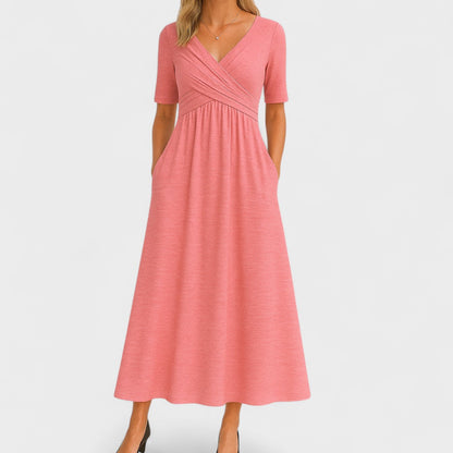 Diane™ | Elegant Midi Dress with Pockets