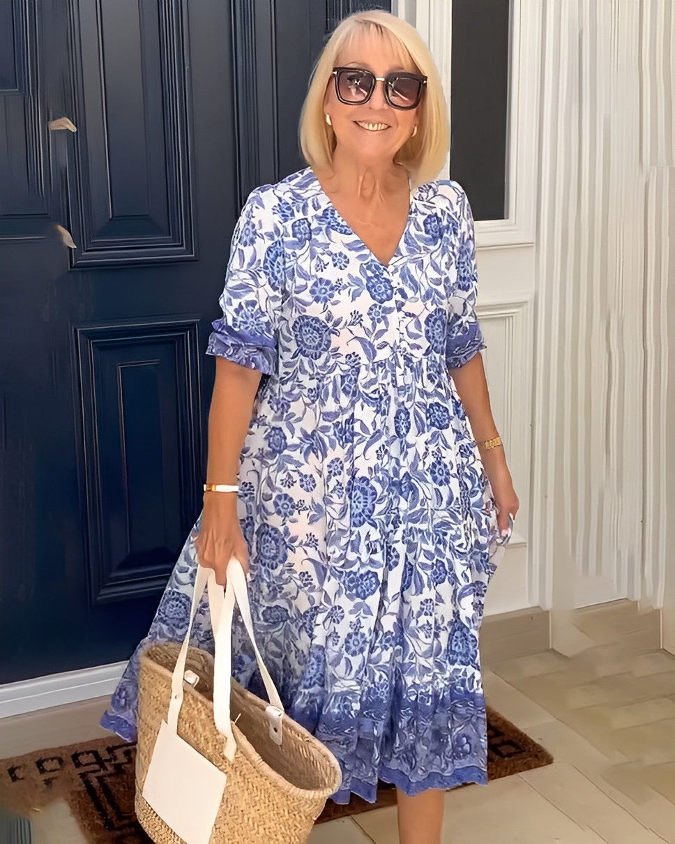 Madison | Graceful V-Neck Floral