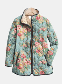 Eliza™ | Quilted Floral Print Jacket