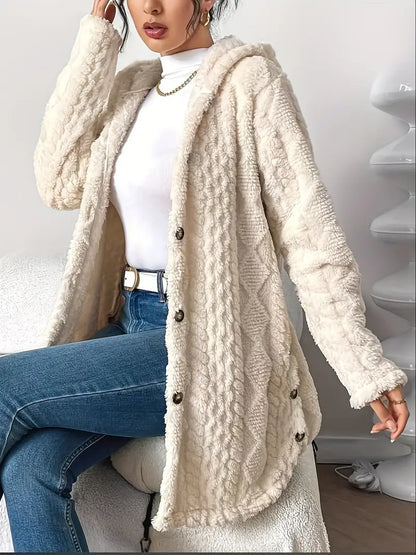 Hayden Soof | Plush Hooded Cardigan