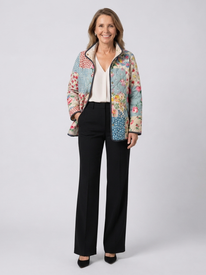 Liora | Charming Floral Quilted Jacket