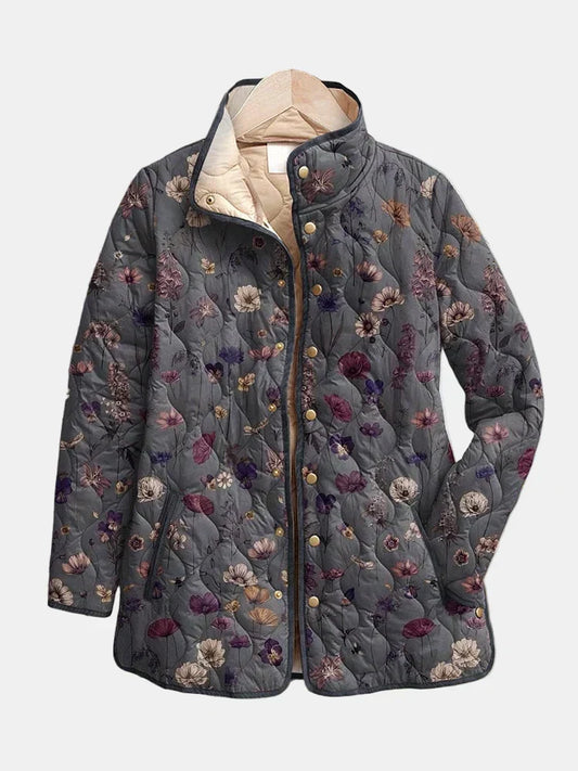 Georgia™ | Vintage Floral Print Quilted Jacket