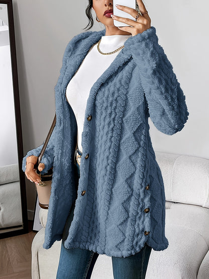 Hayden Soof | Plush Hooded Cardigan