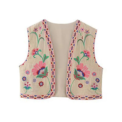 Vivienne™ | Vintage Floral Boho Vest