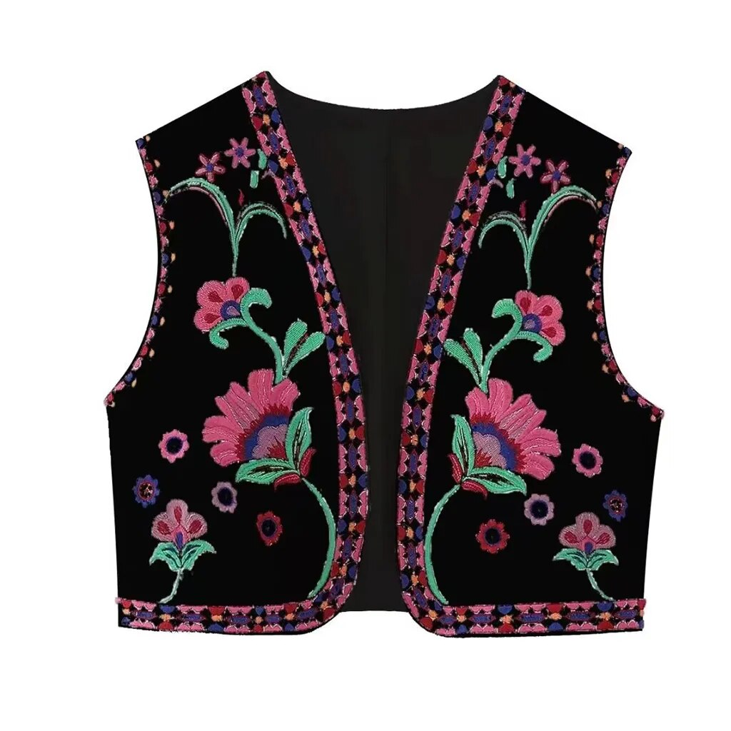 Vivienne™ | Vintage Floral Boho Vest