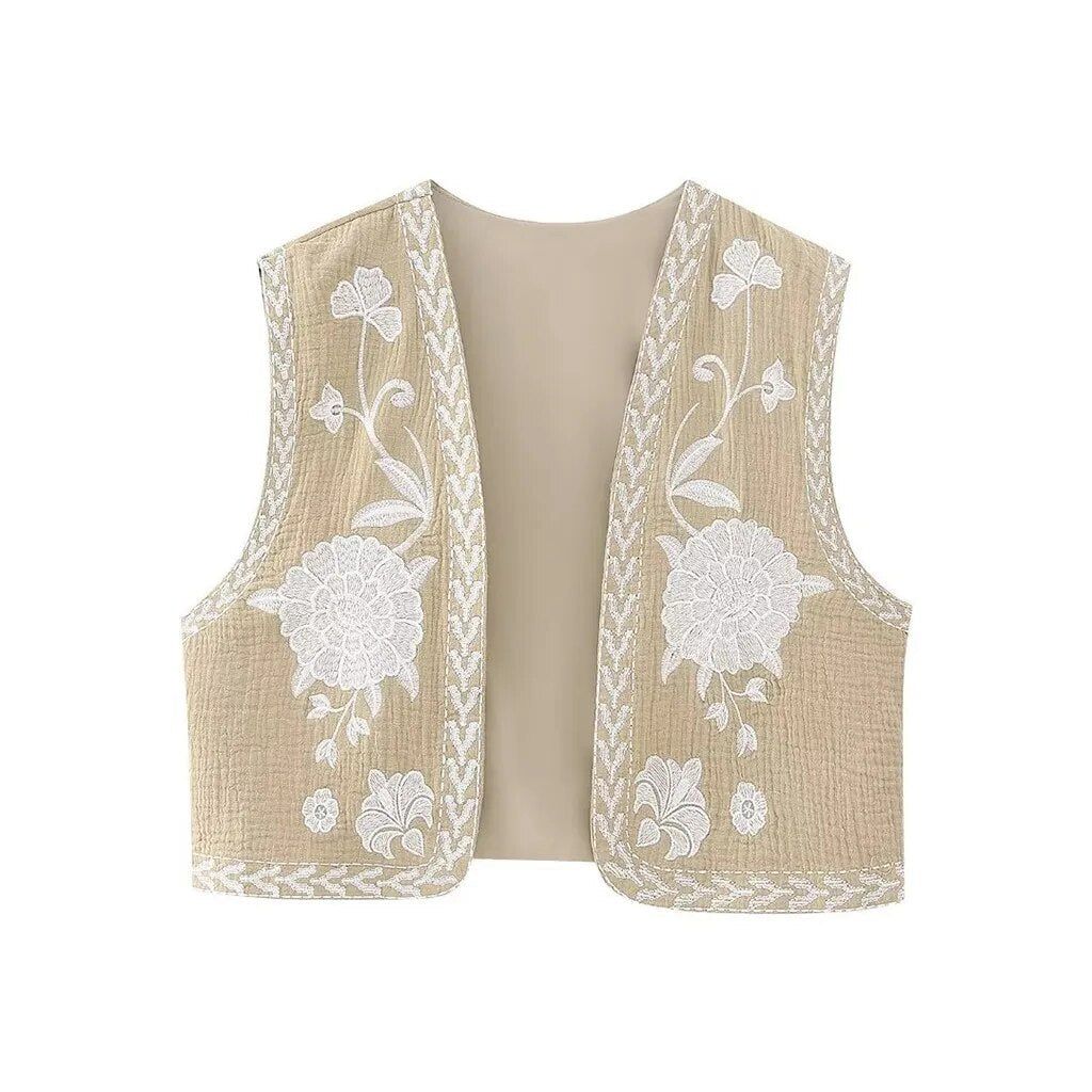 Vivienne™ | Vintage Floral Boho Vest