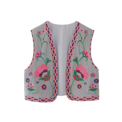 Vivienne™ | Vintage Floral Boho Vest