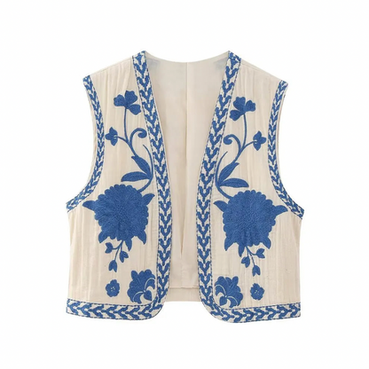 Vivienne™ | Vintage Floral Boho Vest