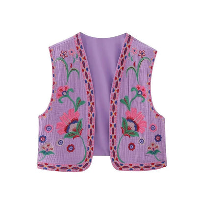 Vivienne™ | Vintage Floral Boho Vest