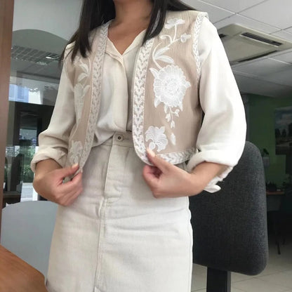 Vivienne™ | Vintage Floral Boho Vest