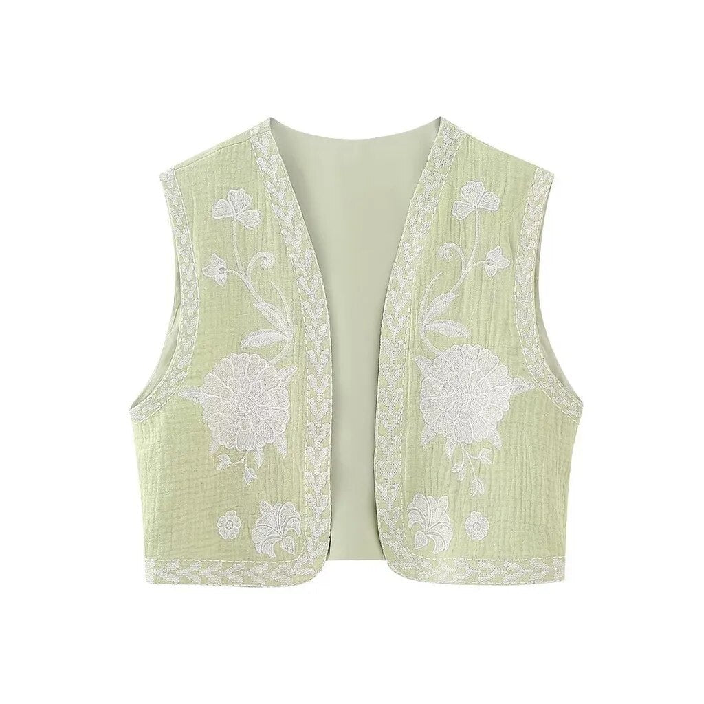 Vivienne™ | Vintage Floral Boho Vest