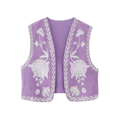 Vivienne™ | Vintage Floral Boho Vest