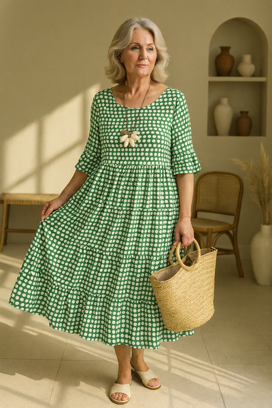 Iris | Sable Midi Dress