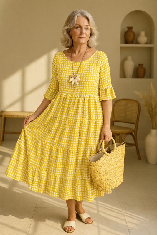 Iris | Sable Midi Dress