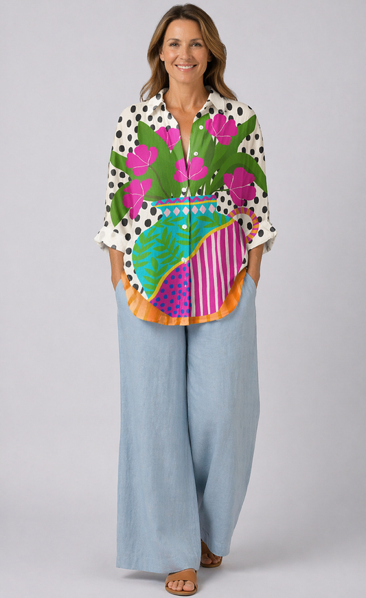 Isvelyn™ | Blooming Vase Blouse