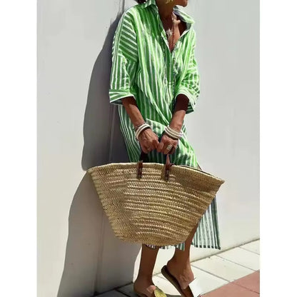Pernille™ - Striped shirt dress