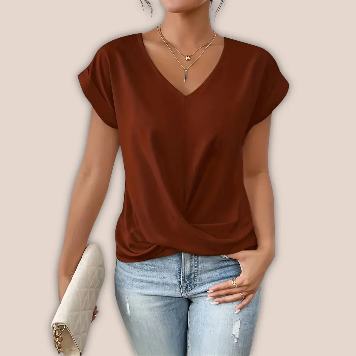 Inez Shirt | Casual Summer V-Neck T-Shirt