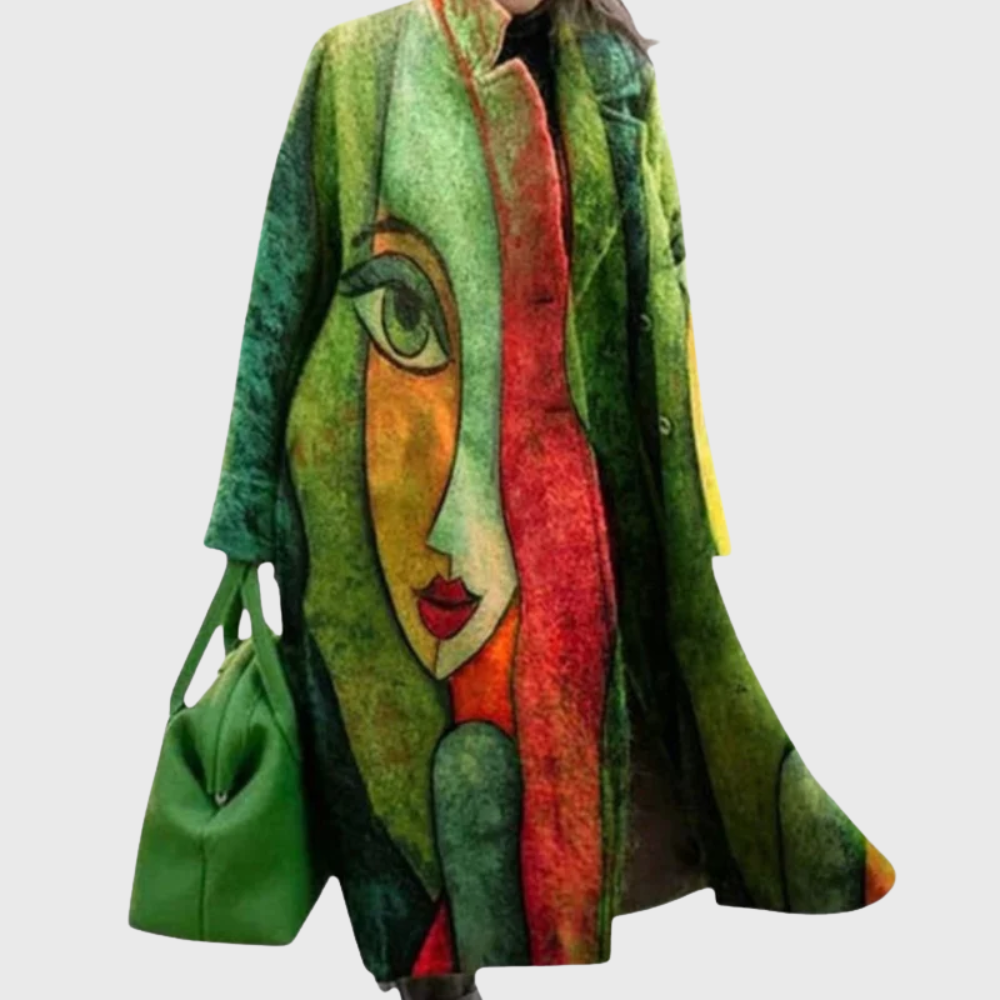 Green female face design / 3XL