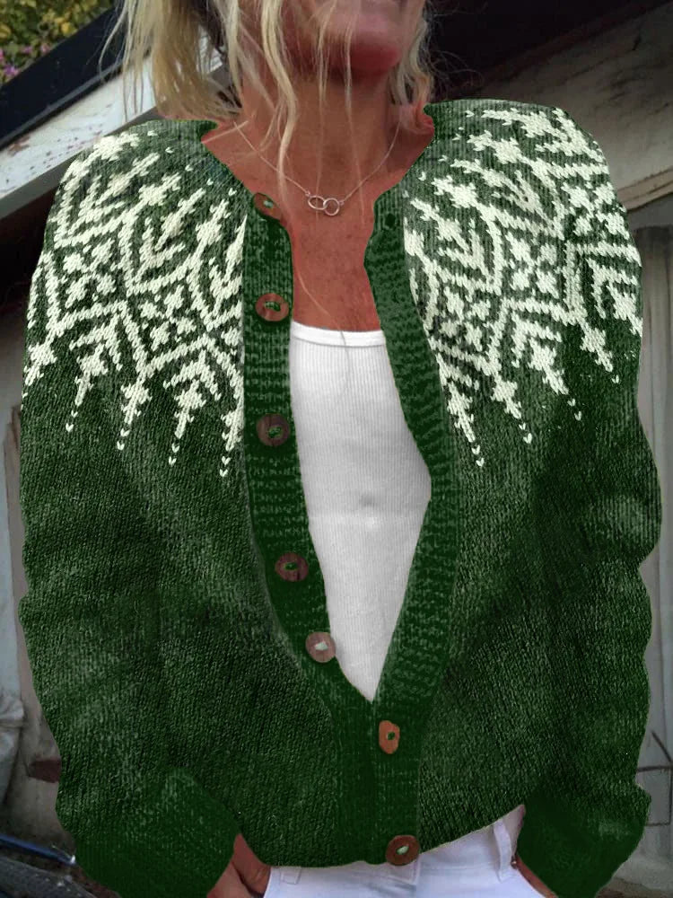 Green with print / 5XL