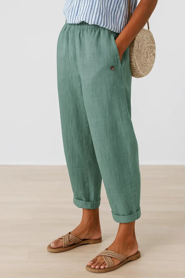 Romina™ - Timeless Linen-look Trousers
