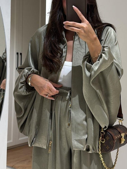 Maribel™ | Jacket + Drawstring Pants Casual Two-piece Suit