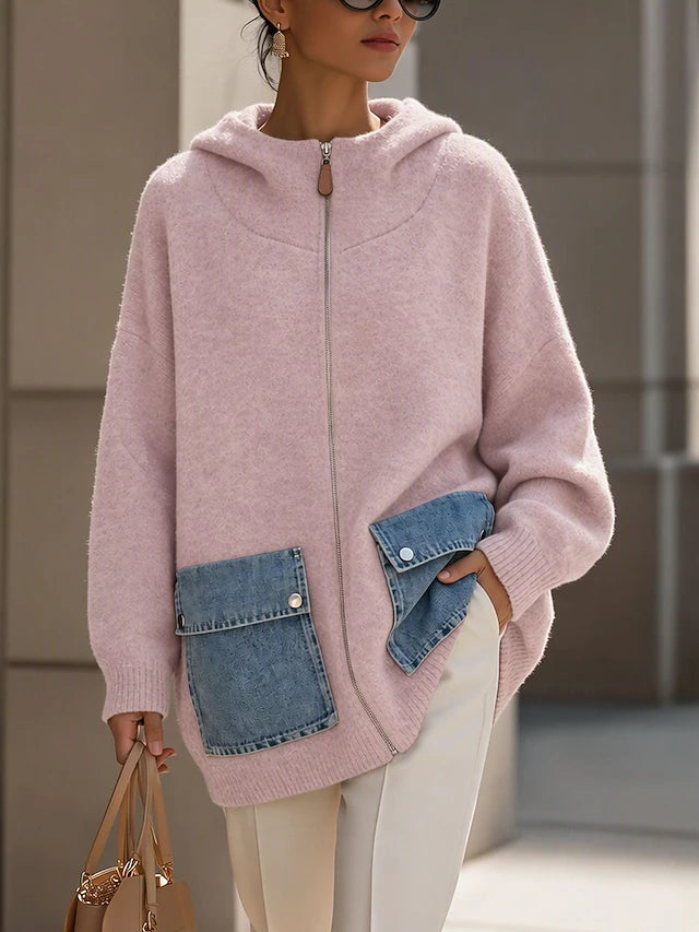 Eloria™ | Soft Warm Casual Layered Hooded Cardigan