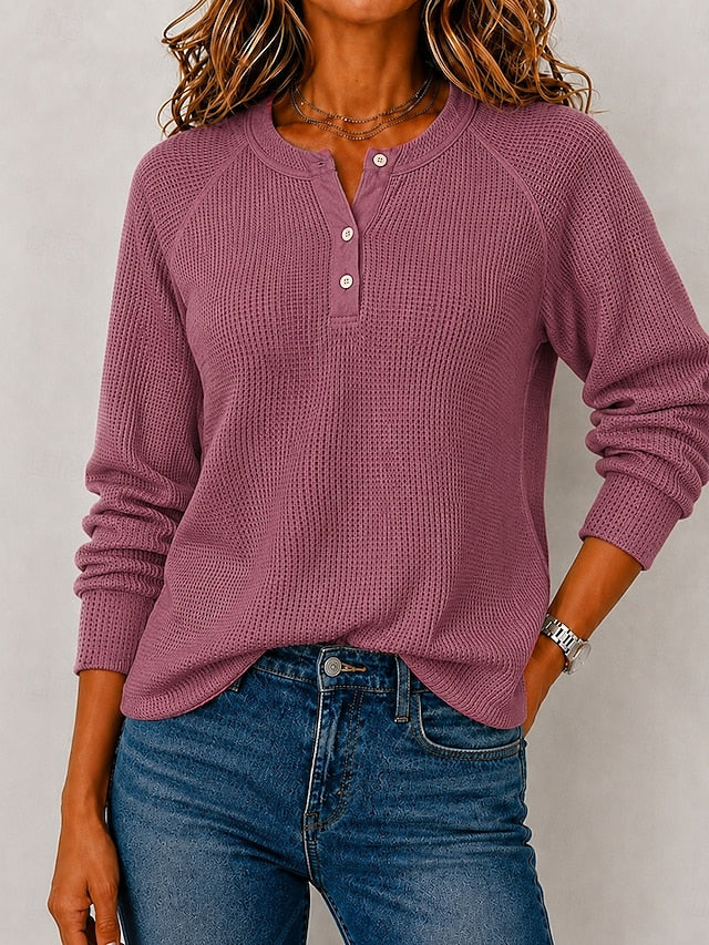 Whitney™ | Women's Waffle Knit Blouse