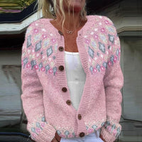 Sofie | Loose fitting cardigan with print