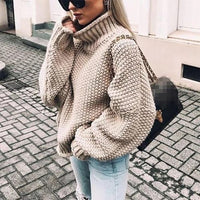 Celine - Chunky Knit Turtleneck Sweater