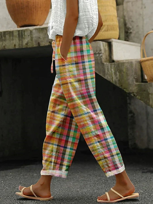 Valerie™ | Comfortable Checkered Pants