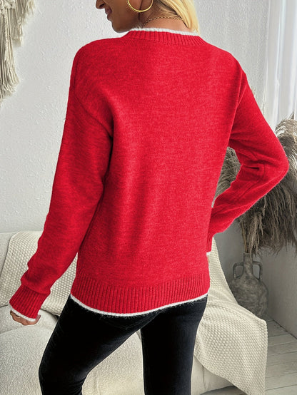 Clara | Snowflake Jacquard Sweater