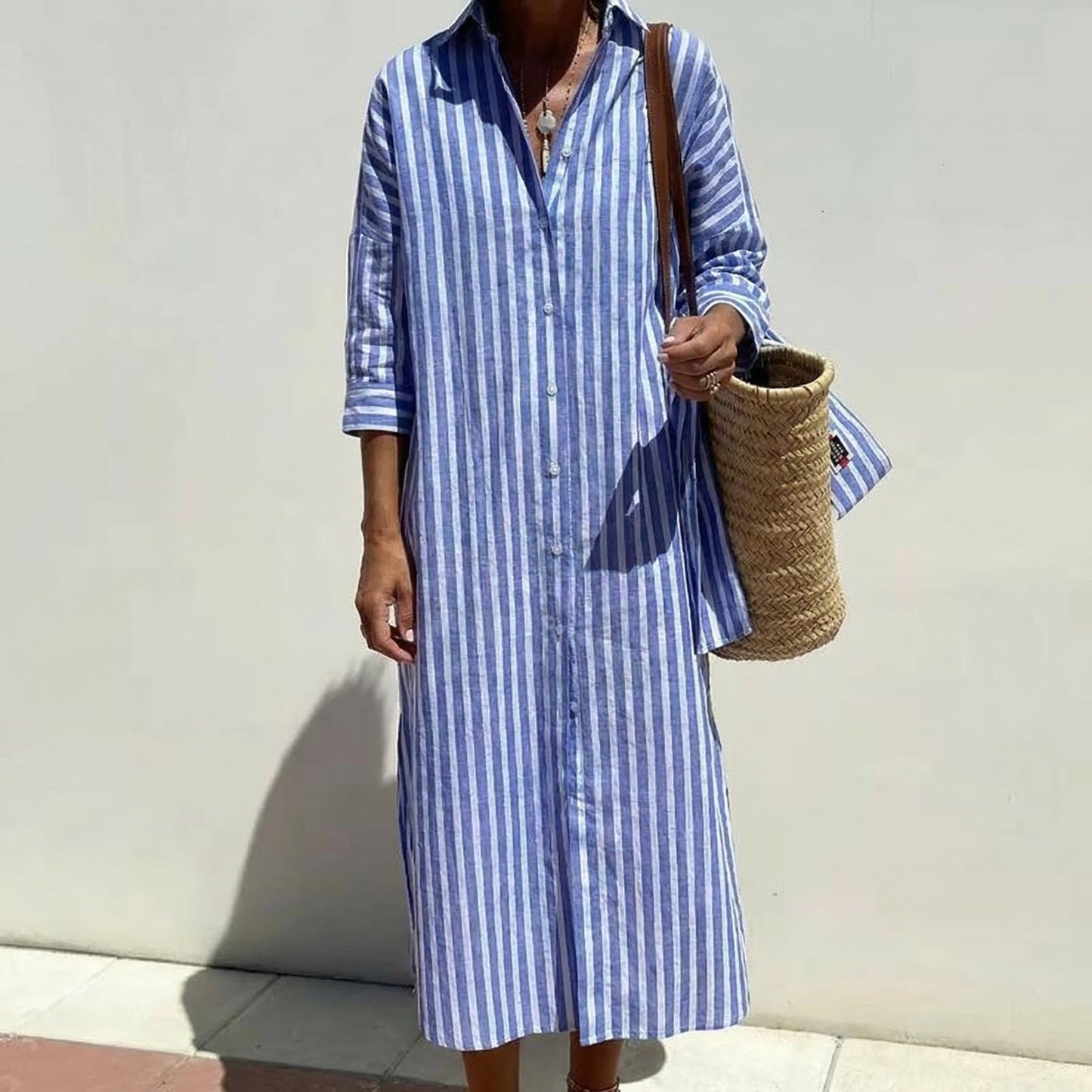 Pernille™ - Striped shirt dress