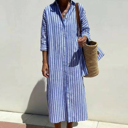 Pernille™ - Striped shirt dress