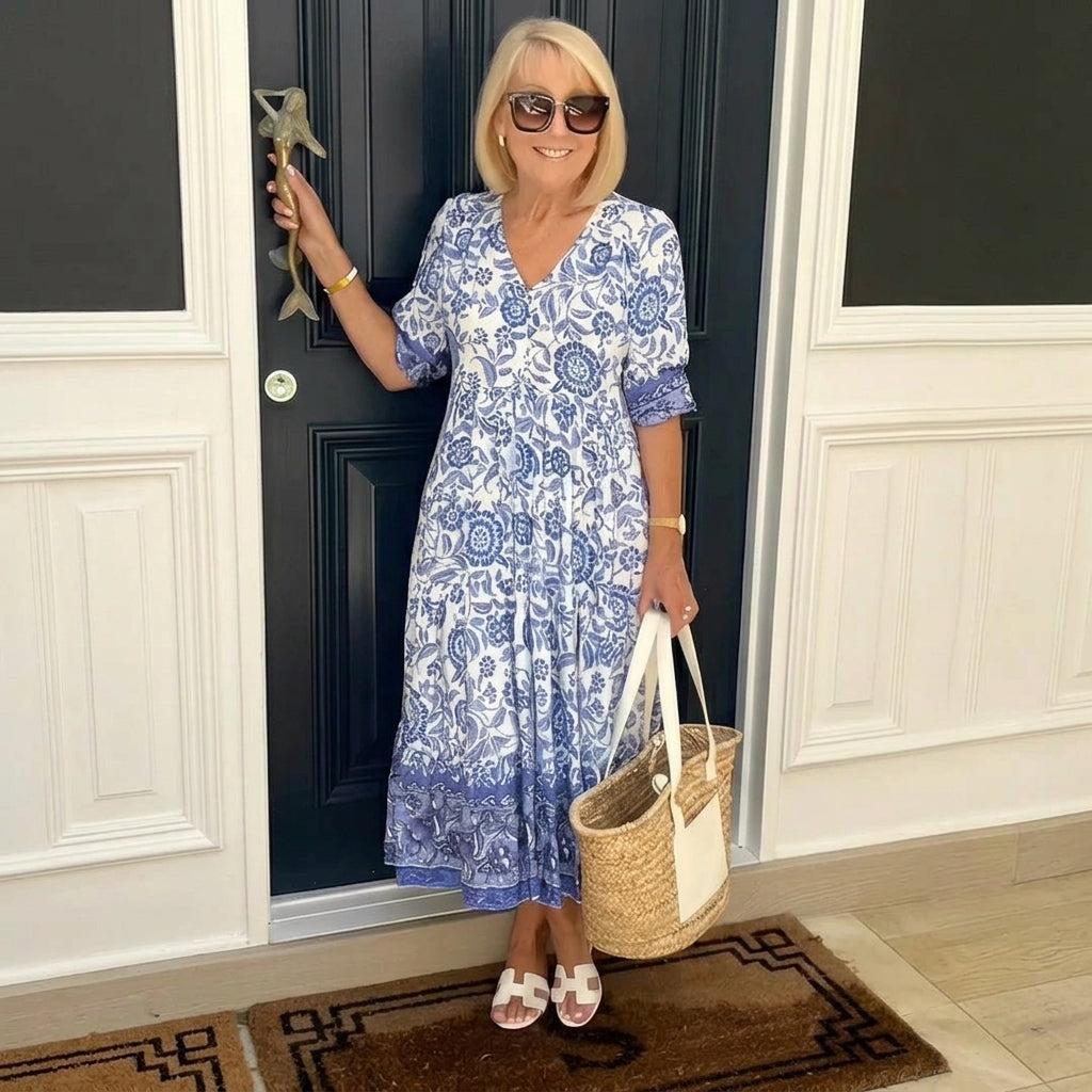 Madison | Graceful V-Neck Floral