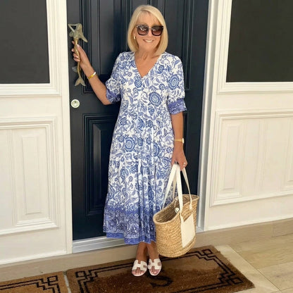 Madison | Graceful V-Neck Floral