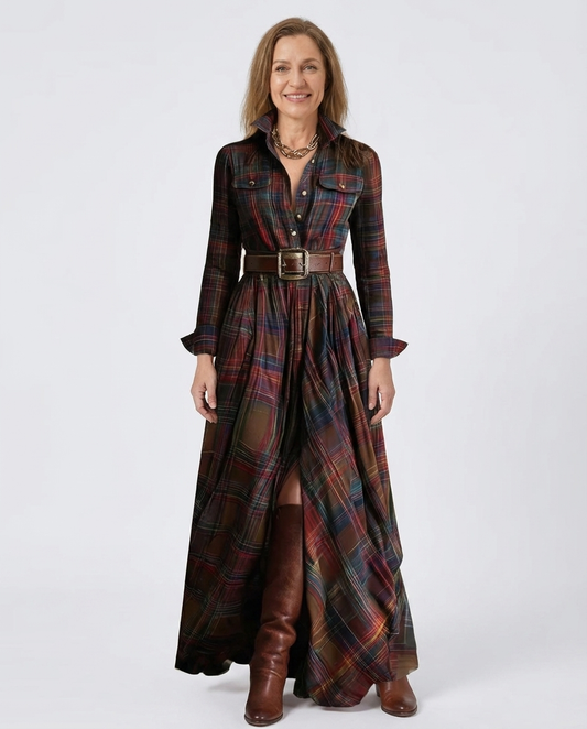 Jacqueline - Classic Button-Up Shirt Dress