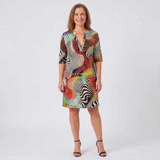 Jessica™ | Colorful V-neck Dress