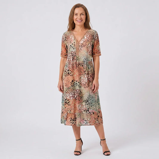 Bella | Elegant Floral Midi Dress