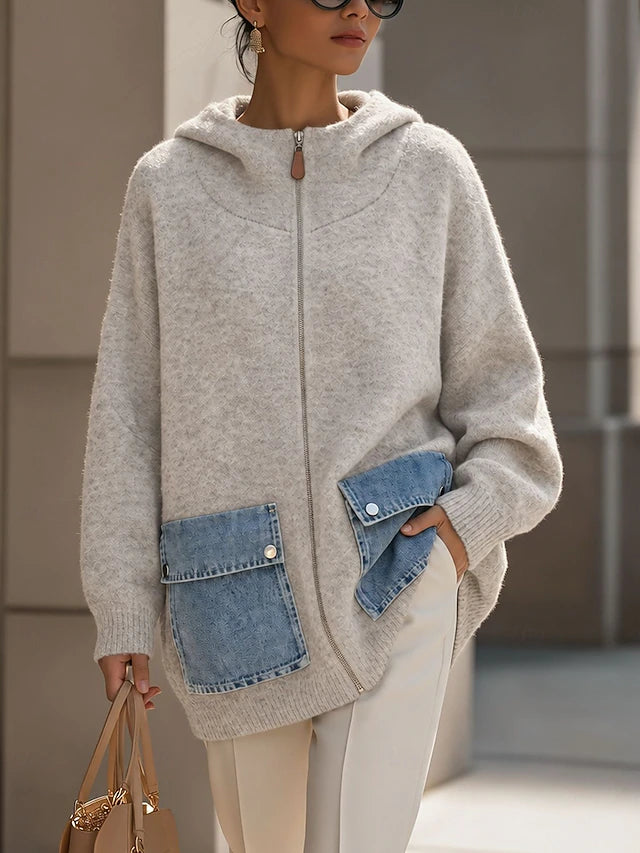 Eloria™ | Soft Warm Casual Layered Hooded Cardigan