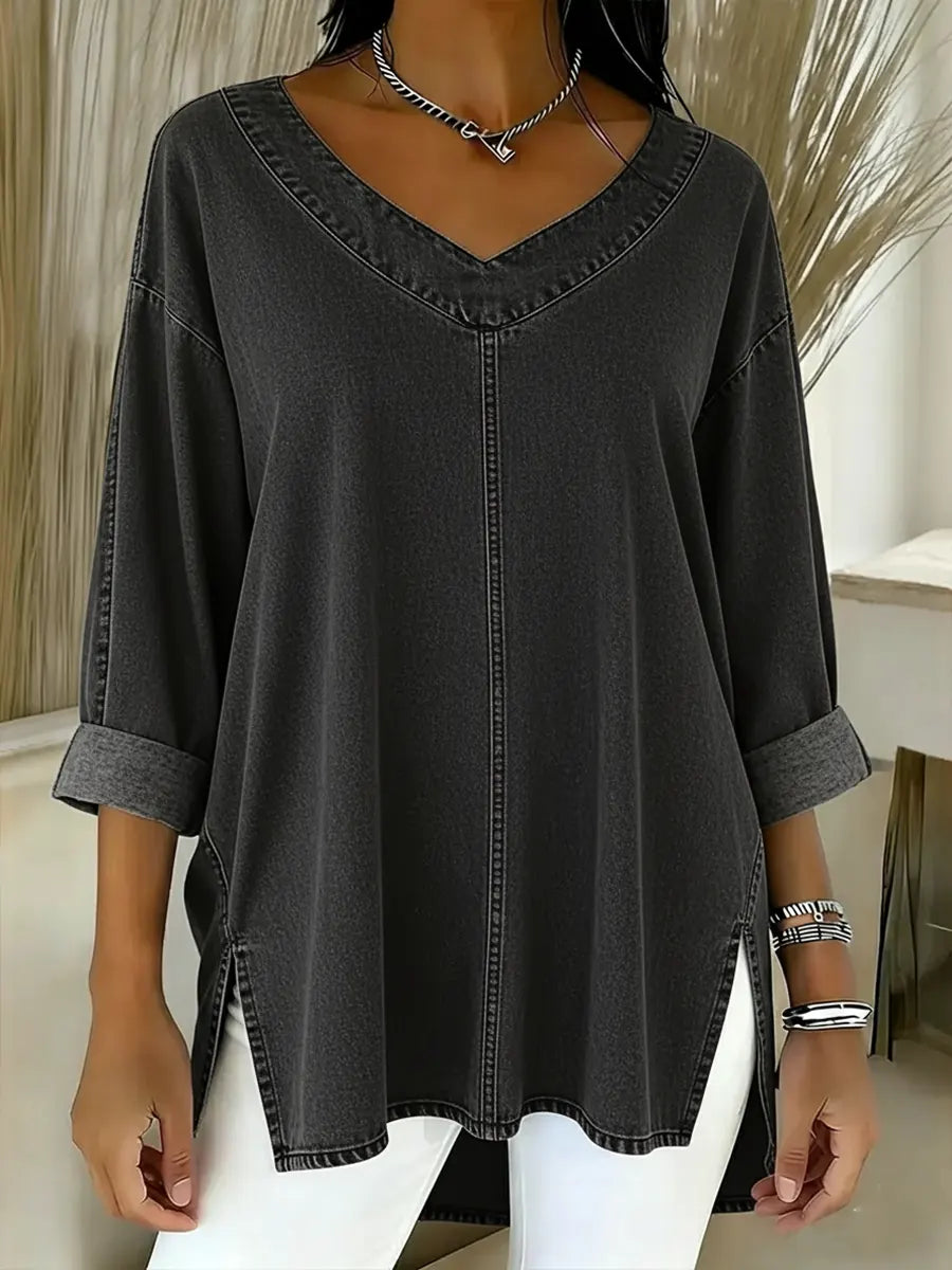 Salia™ | Stylish Denim Top